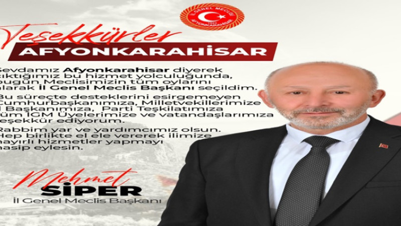 Afyonkarahisar İGM Başkanı seçildi