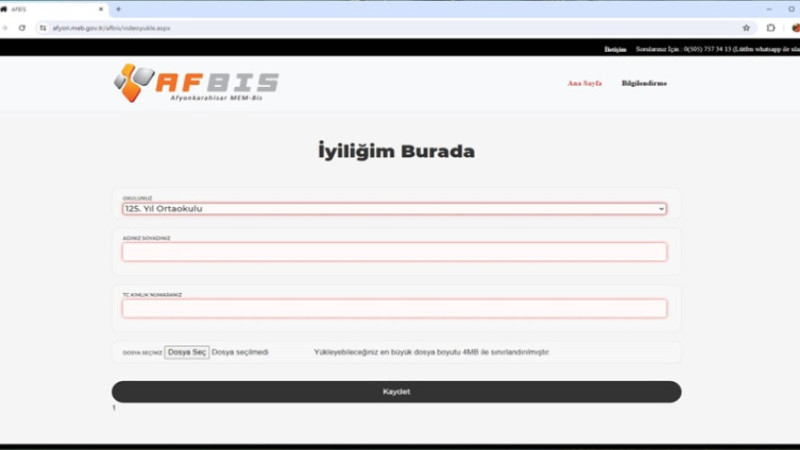 Afyonkarahisar’da öğrenciler iyilik ile yarışıyor 