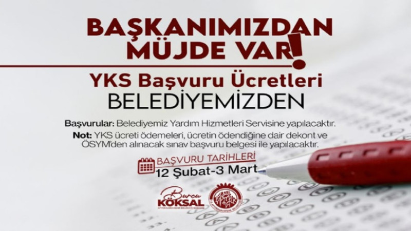 YKS Belediye ücretleri Afyonkarahisar Belediyesi'nden