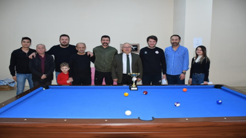Gençlik ve Spor İl Müdürlüğü Personel Bilardo Müsabakaları tamamlandı