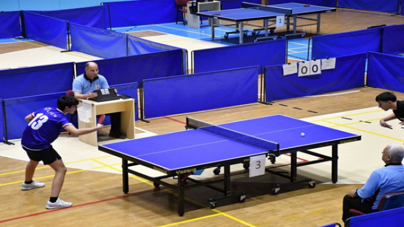 Okul Sporları Masa Tenisi Gençler Grup Müsabakaları sona erdi